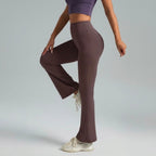 Leggings Acampanados Mujer Cintura Alta