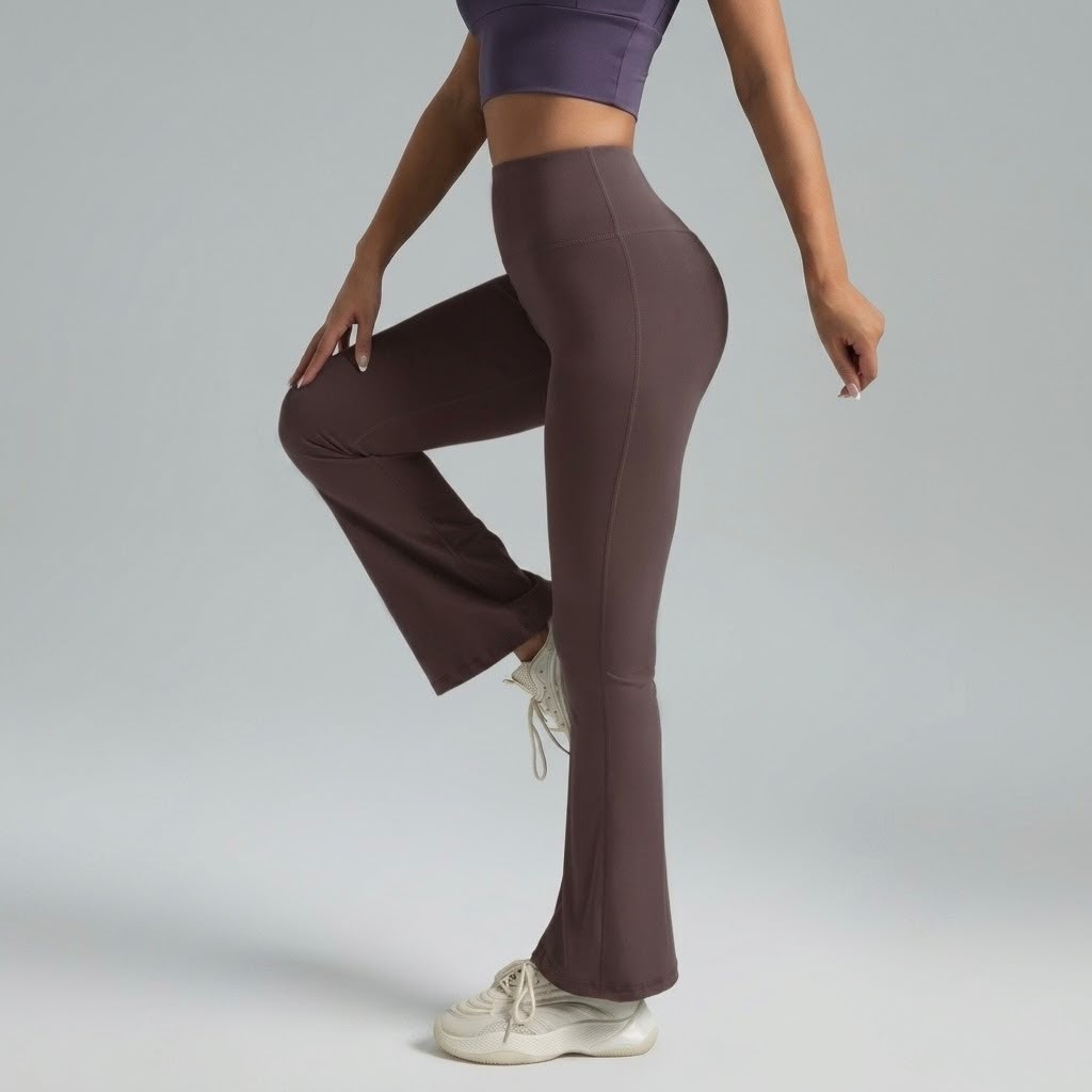 Leggings Acampanados Mujer Cintura Alta