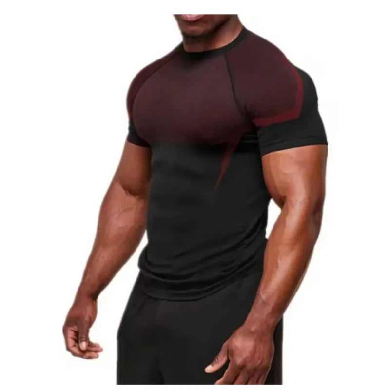 Camiseta Deportiva de Compresión Manga Corta