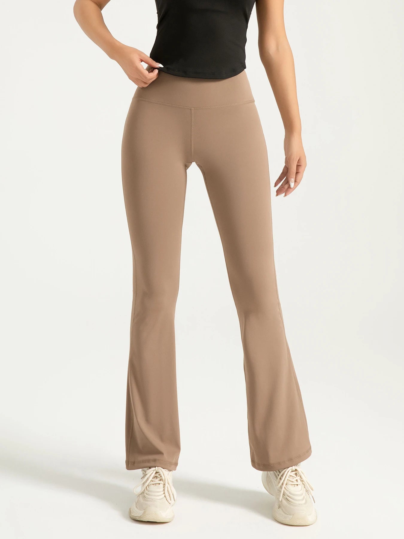 Leggings Acampanados Mujer Cintura Alta