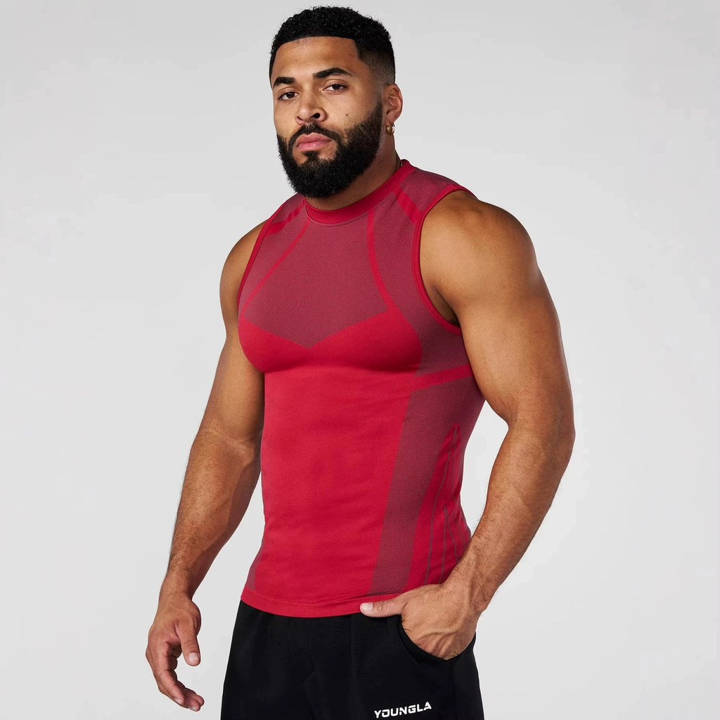 Camiseta Deportiva de Compresión Sin Mangas