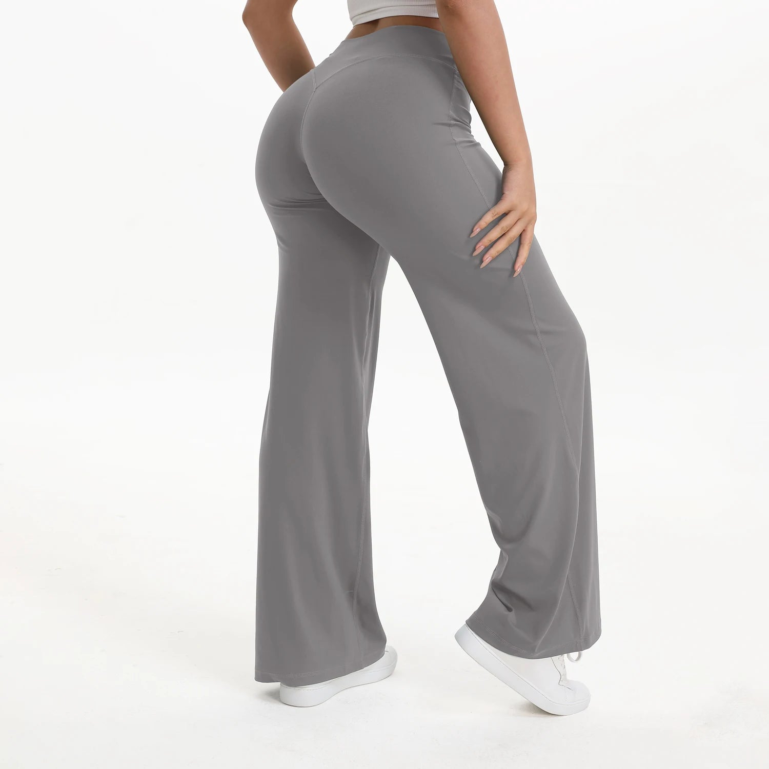 Leggings Deportivos Rectos Mujer Cintura Media