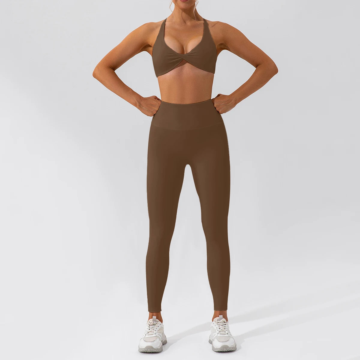 Conjunto Deportivo Seamless de Manga Larga 2 Piezas