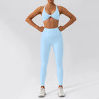 Conjunto Deportivo Seamless de Manga Larga 2 Piezas