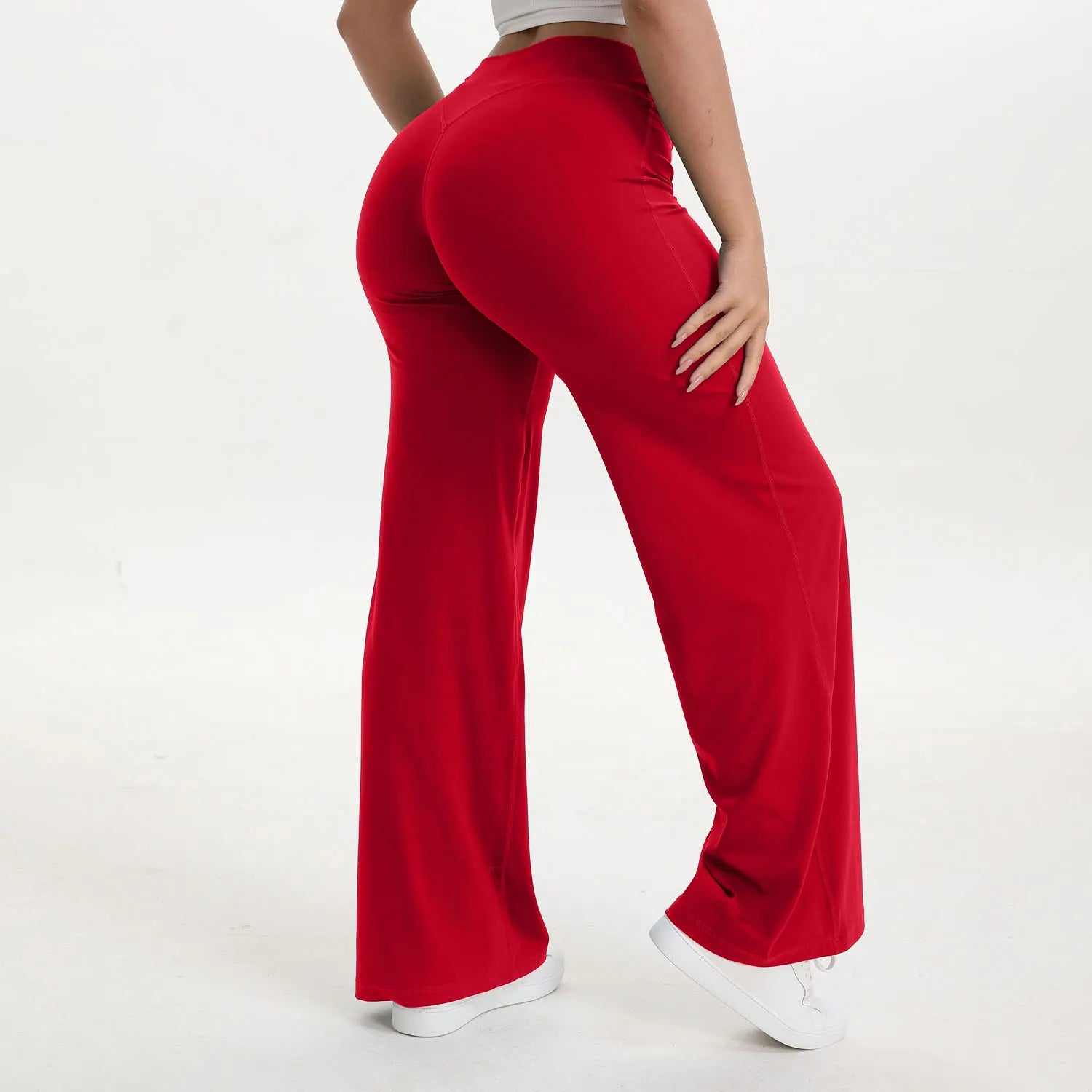 Leggings Deportivos Rectos Mujer Cintura Media