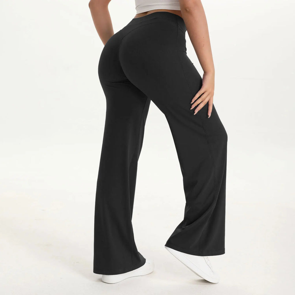 Leggings Deportivos Rectos Mujer Cintura Media