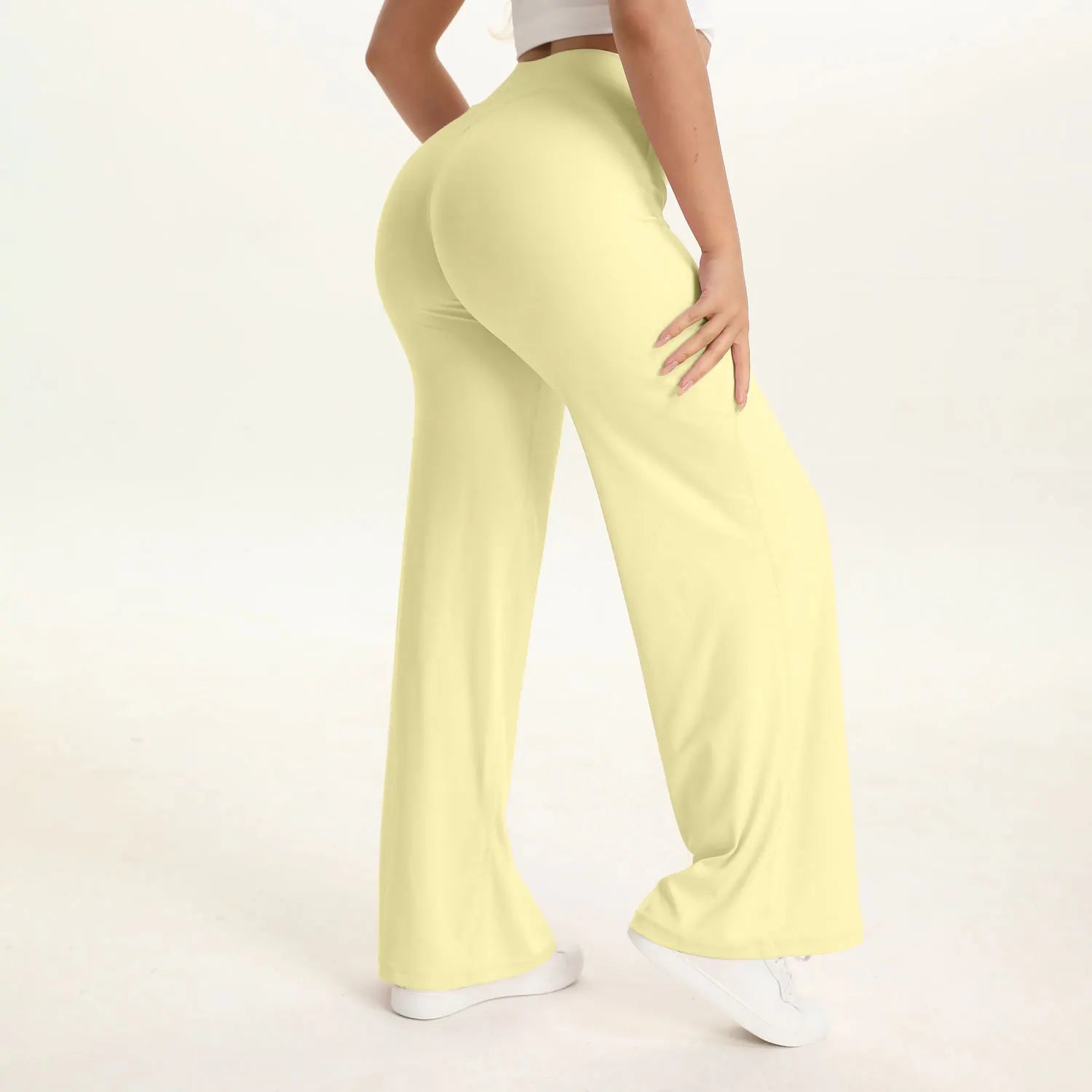 Leggings Deportivos Rectos Mujer Cintura Media