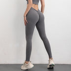 Leggings Deportivos Mujer con Cintura Alta V-Back Scrunch