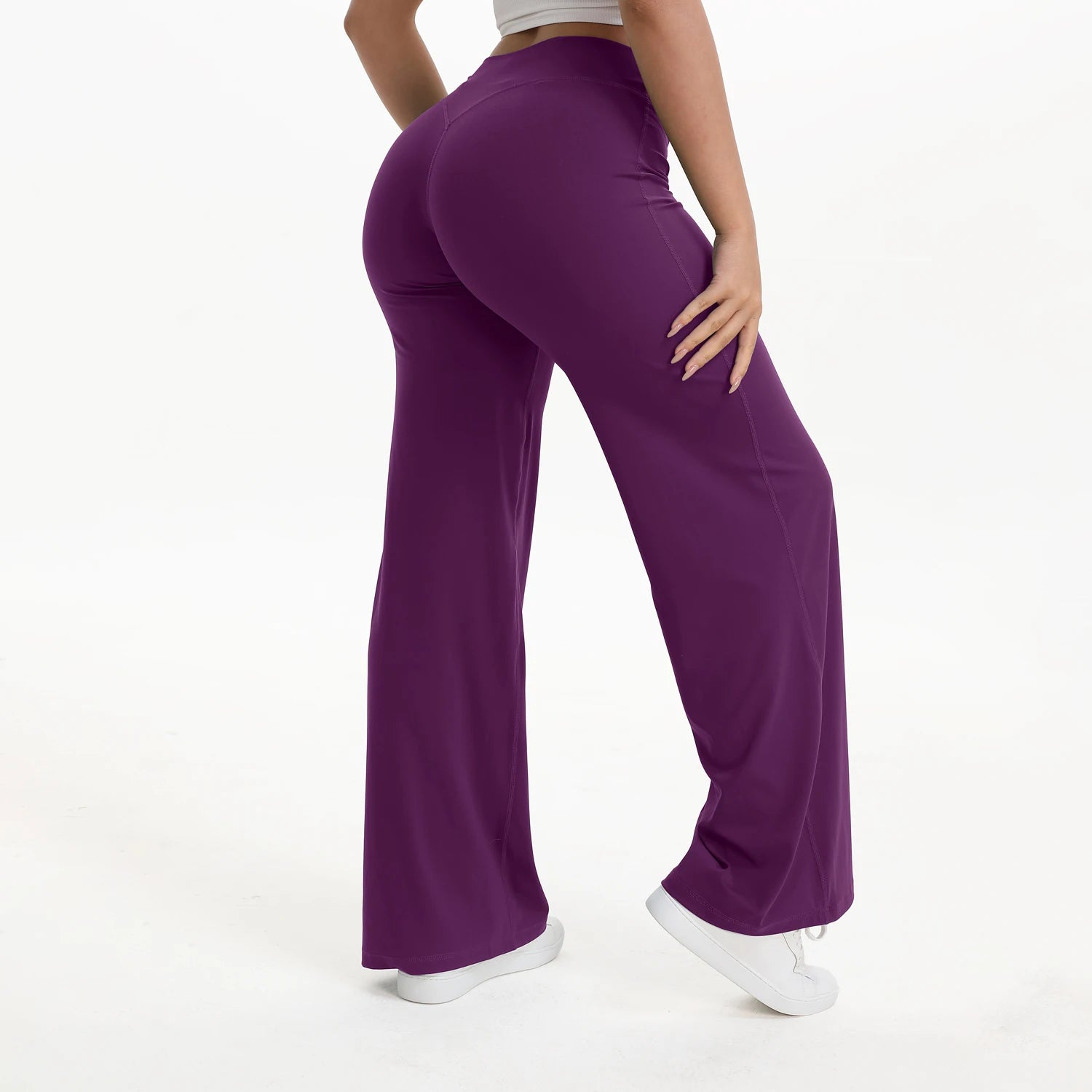 Leggings Deportivos Rectos Mujer Cintura Media