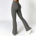 Leggings Deportivos Acampanados Mujer con Cintura Alta en V