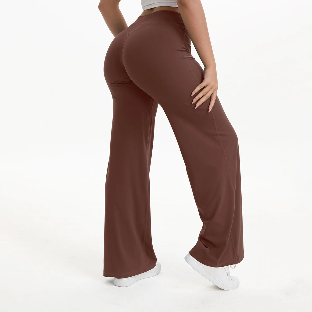 Leggings Deportivos Rectos Mujer Cintura Media