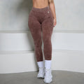 Leggings Deportivos de Cintura Baja con Espalda en V