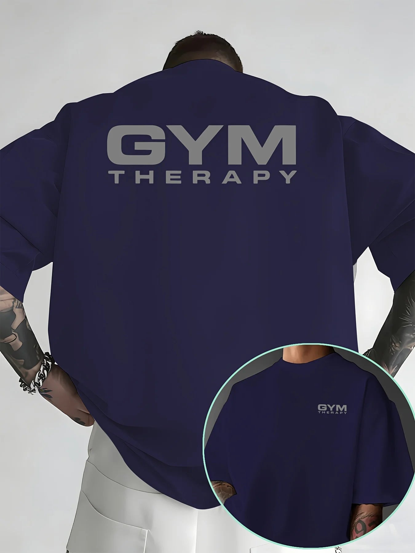 Camiseta Oversize "Gym Therapy"