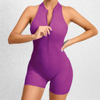 Mono Deportivo Push Up con Cremallera y Copas Integradas