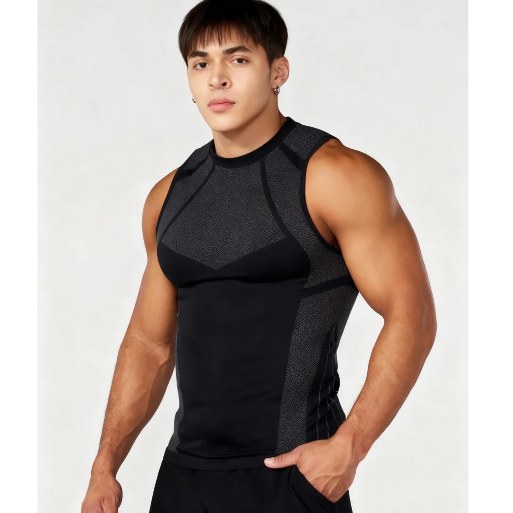 Camiseta Deportiva de Compresión Sin Mangas