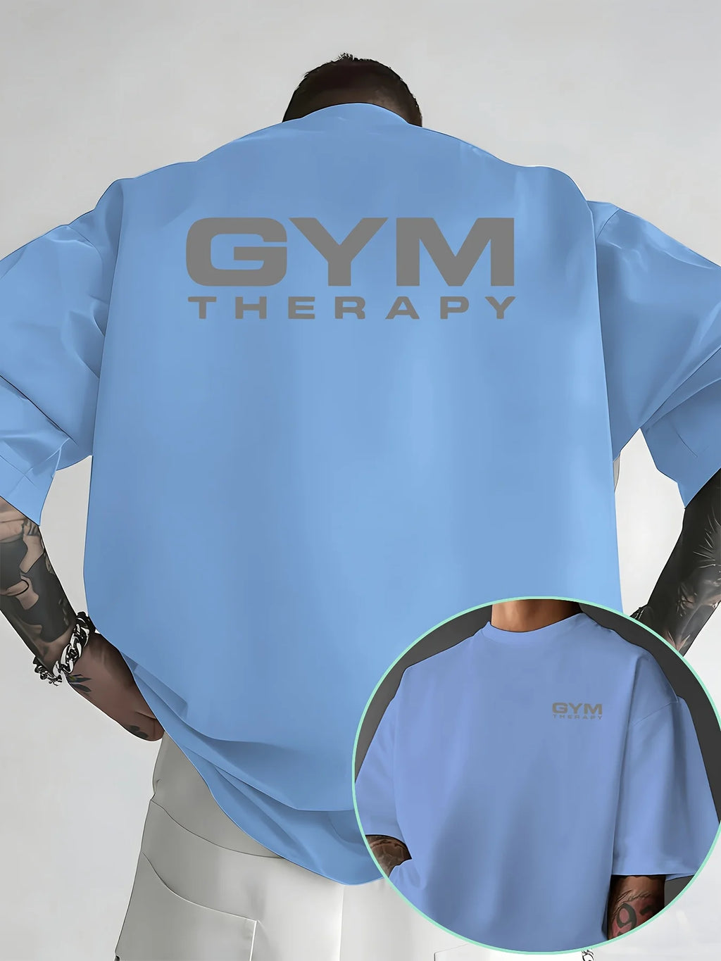 Camiseta Oversize "Gym Therapy"