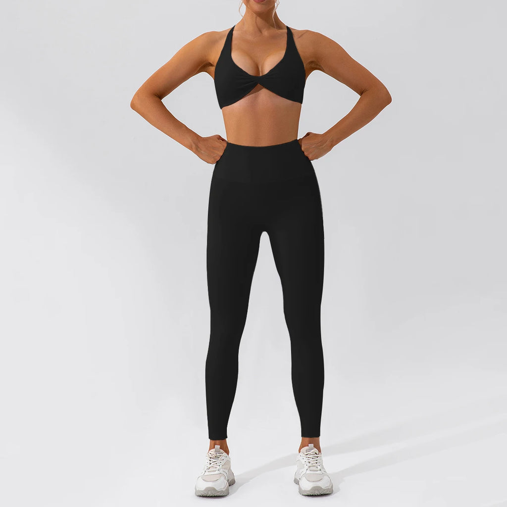 Conjunto Deportivo Seamless de Manga Larga 2 Piezas
