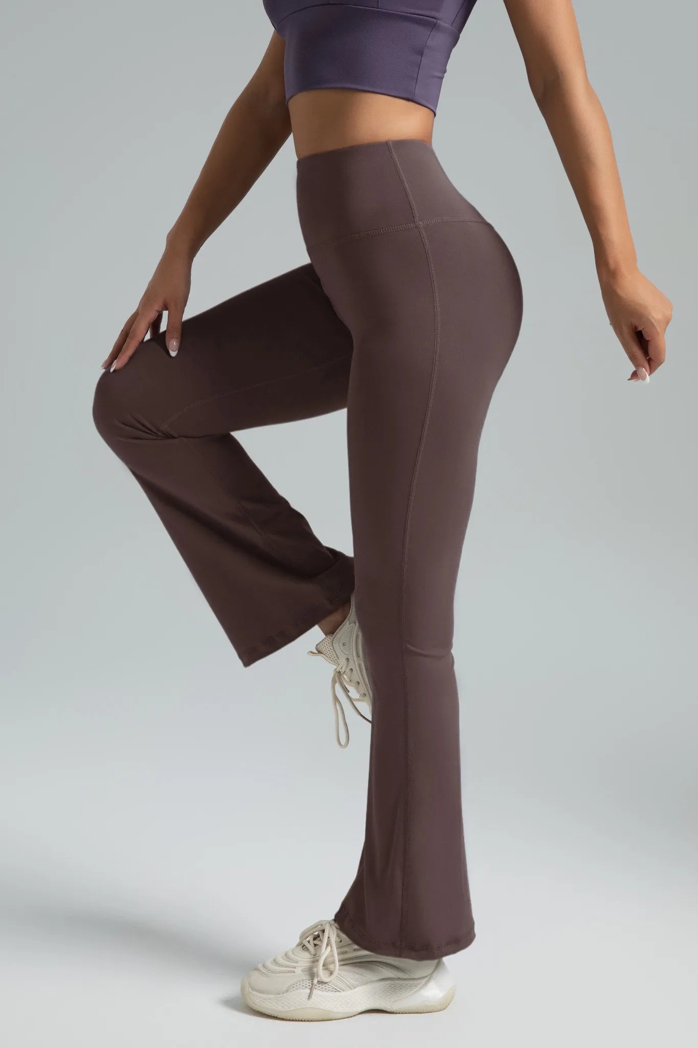Leggings Acampanados Mujer Cintura Alta