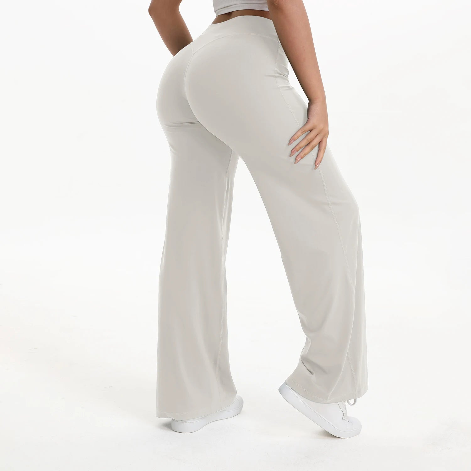 Leggings Deportivos Rectos Mujer Cintura Media