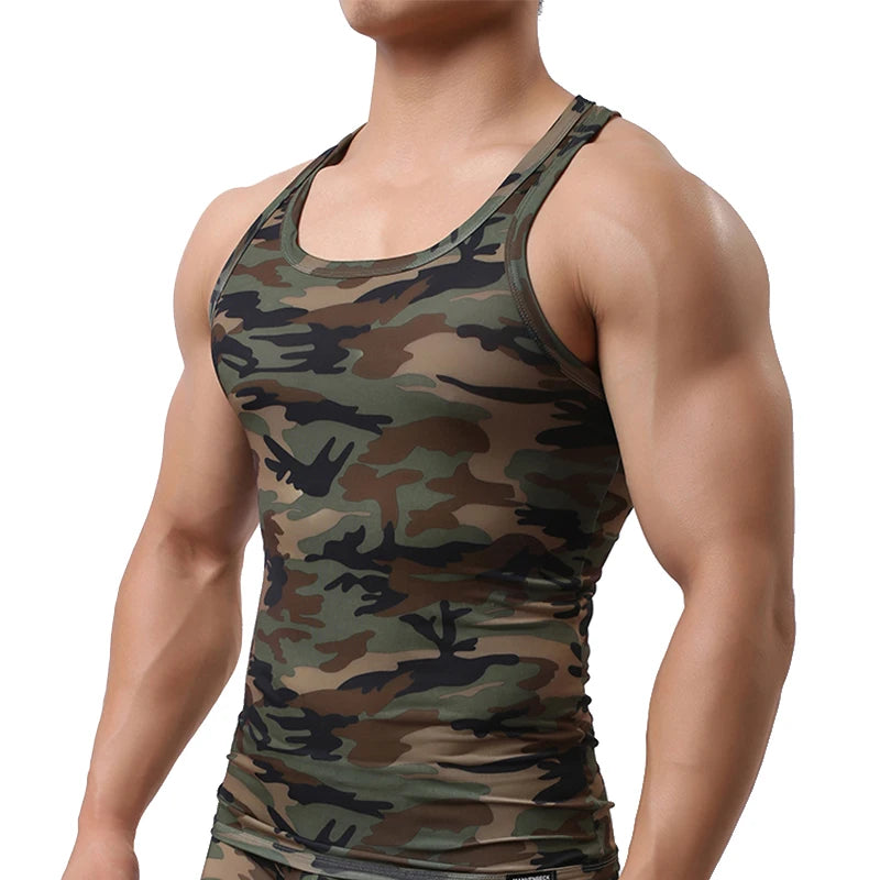 Camiseta de Tirantes Camuflaje