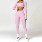 Conjunto Deportivo Seamless de Manga Larga 2 Piezas