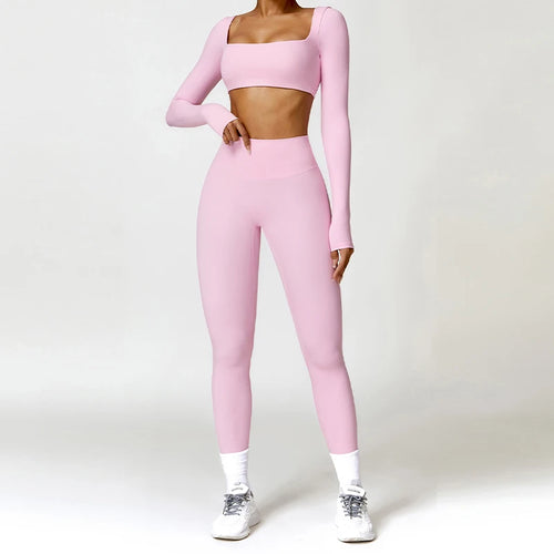 Conjunto Deportivo Seamless Largo y corto 2 Piezas