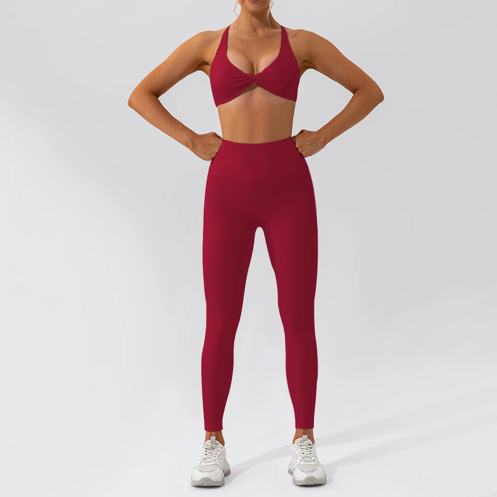 Conjunto Deportivo Seamless de Manga Larga 2 Piezas