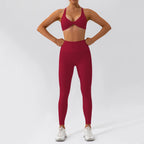 Conjunto Deportivo Seamless de Manga Larga 2 Piezas