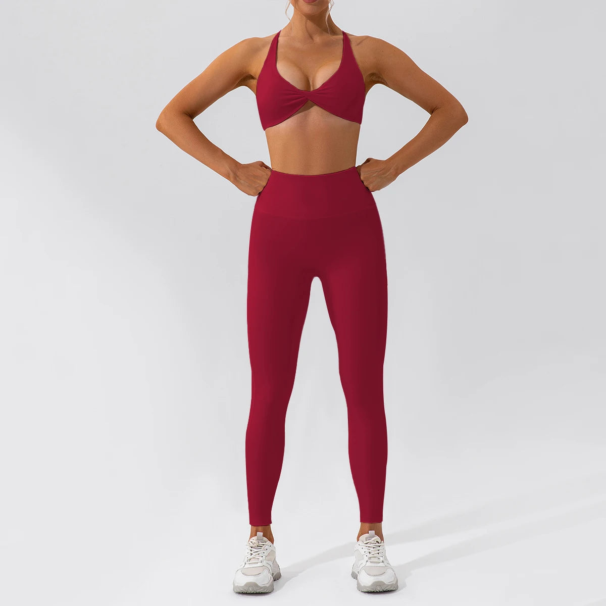 Conjunto Deportivo Seamless de Manga Larga 2 Piezas
