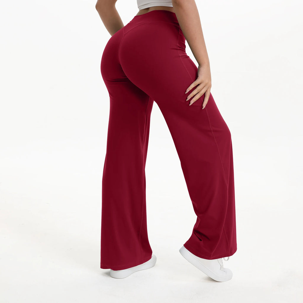 Leggings Deportivos Rectos Mujer Cintura Media