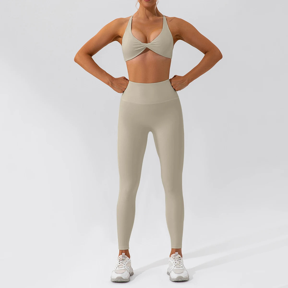 Conjunto Deportivo Seamless de Manga Larga 2 Piezas
