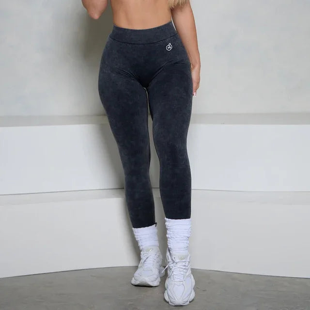 Leggings Deportivos de Cintura Baja con Espalda en V