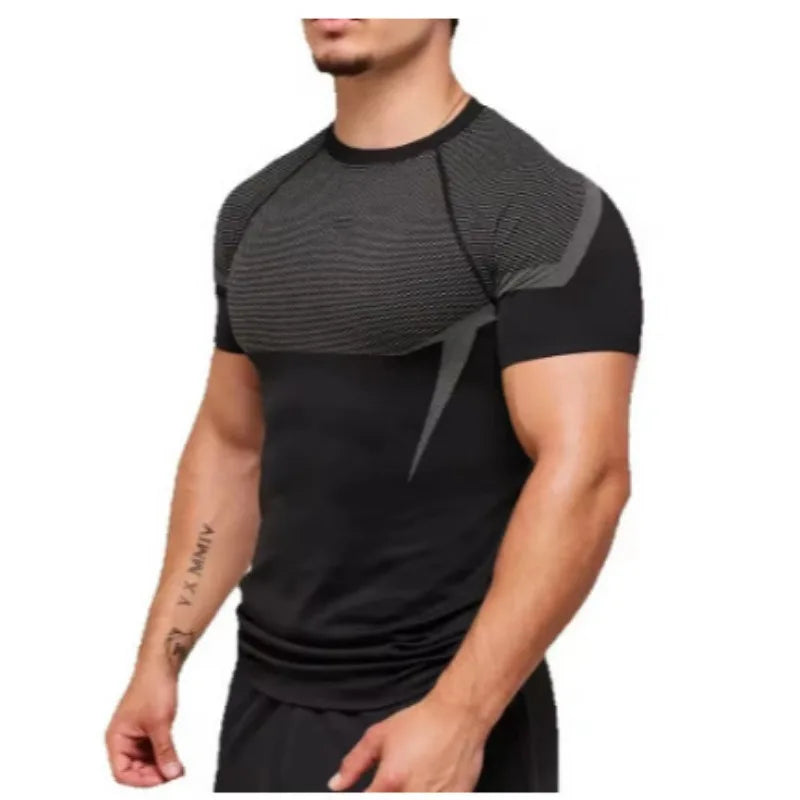 Camiseta Deportiva de Compresión Manga Corta
