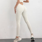 Leggings Deportivos Mujer con Cintura Alta V-Back Scrunch