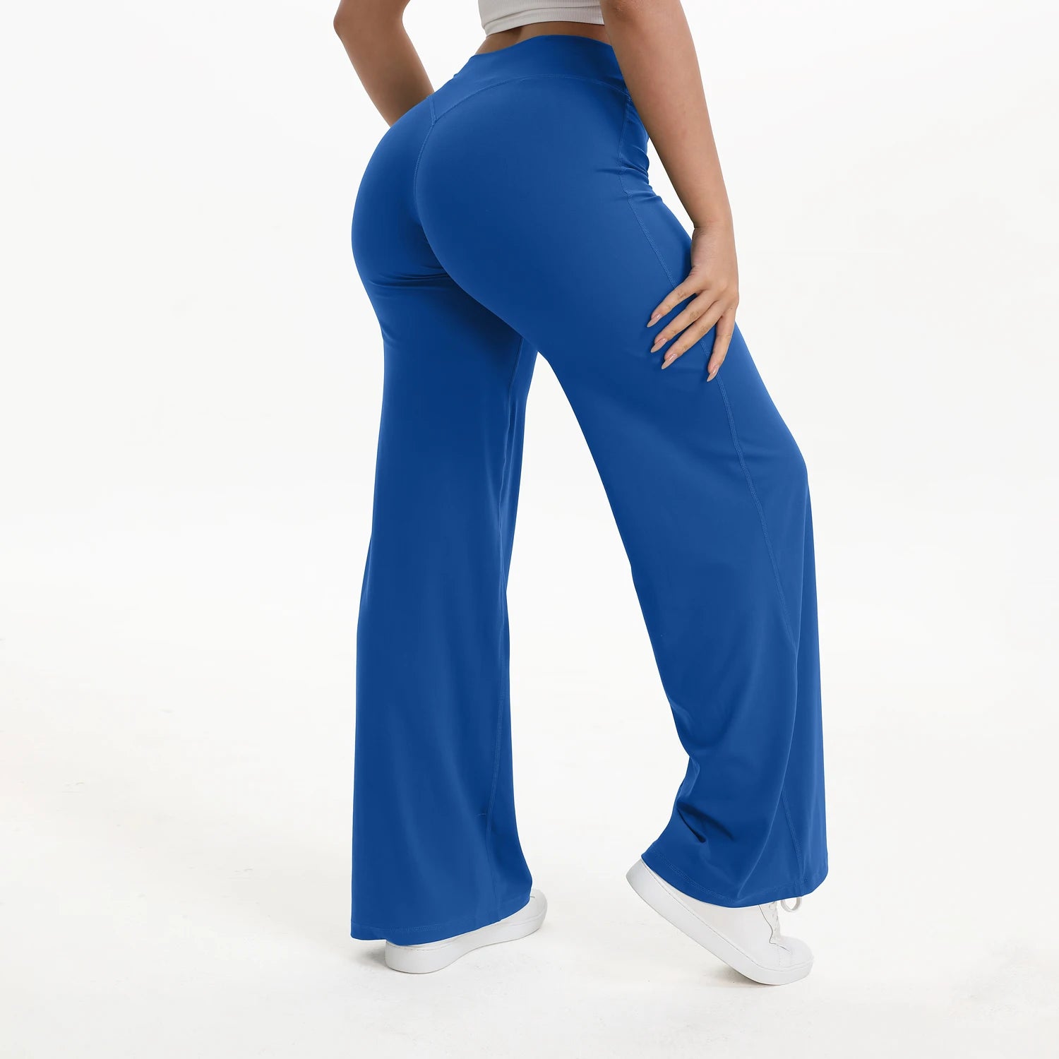 Leggings Deportivos Rectos Mujer Cintura Media