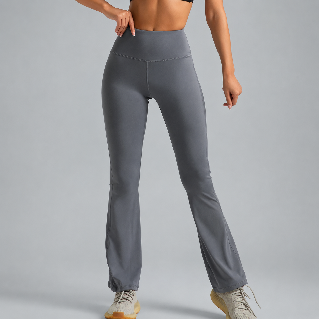 Leggings Acampanados Mujer Cintura Alta